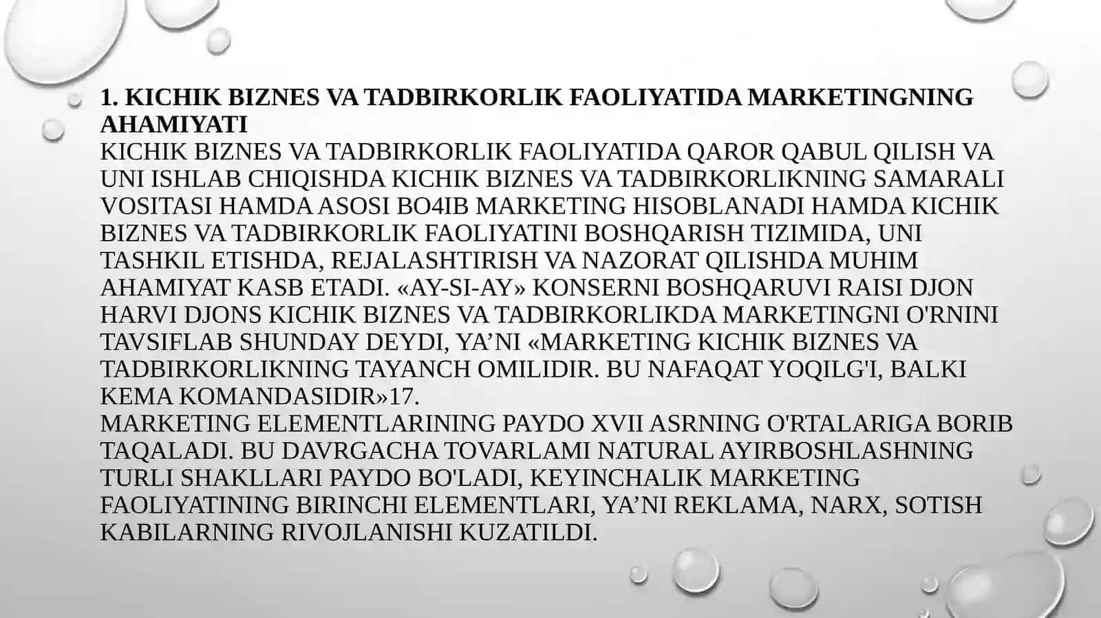 Biznesda marketing tadqiqotlarini olib borish 3