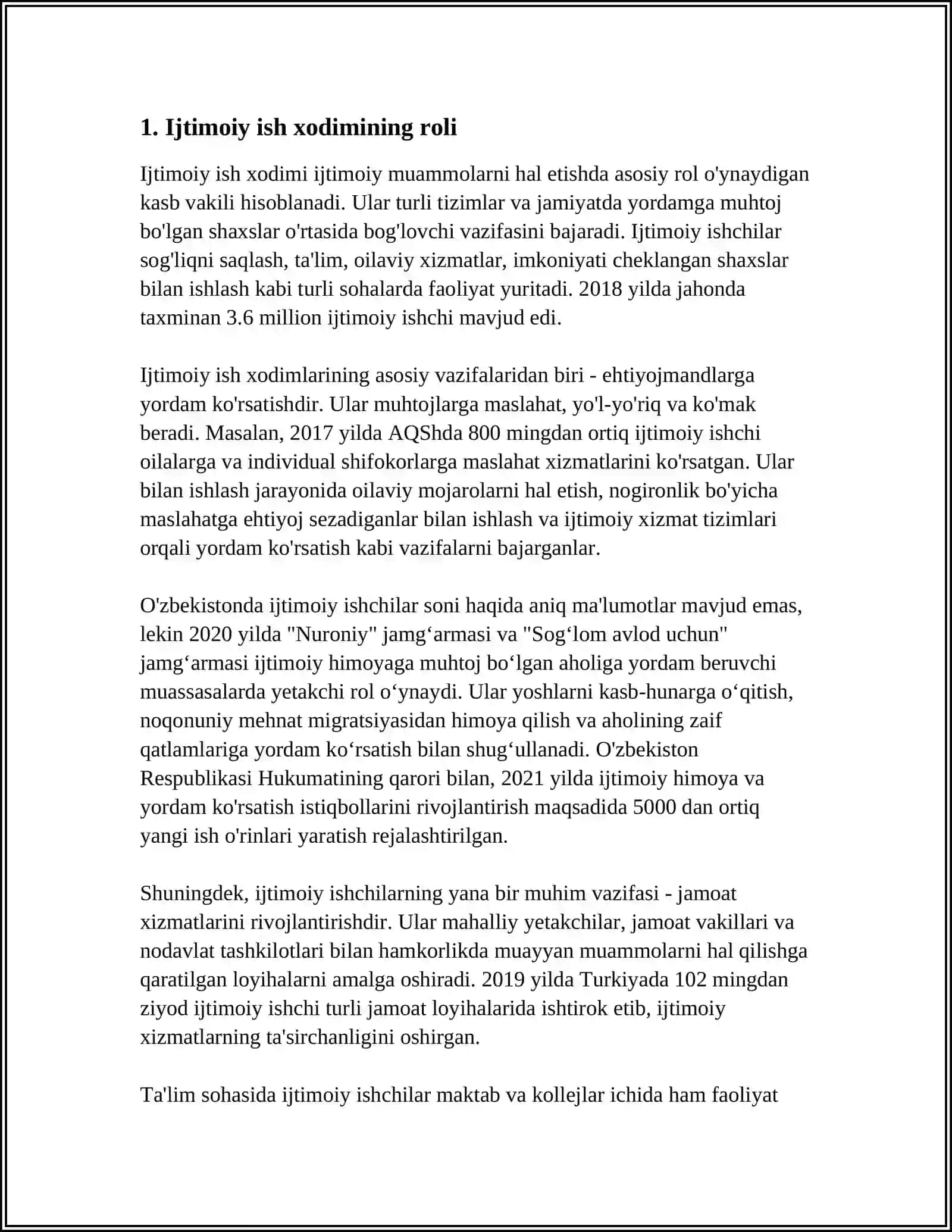 IJTIMOIY ISH XODIMI PSIXOGRAMMASI VA KASBIY KOMPETENTLIK 3