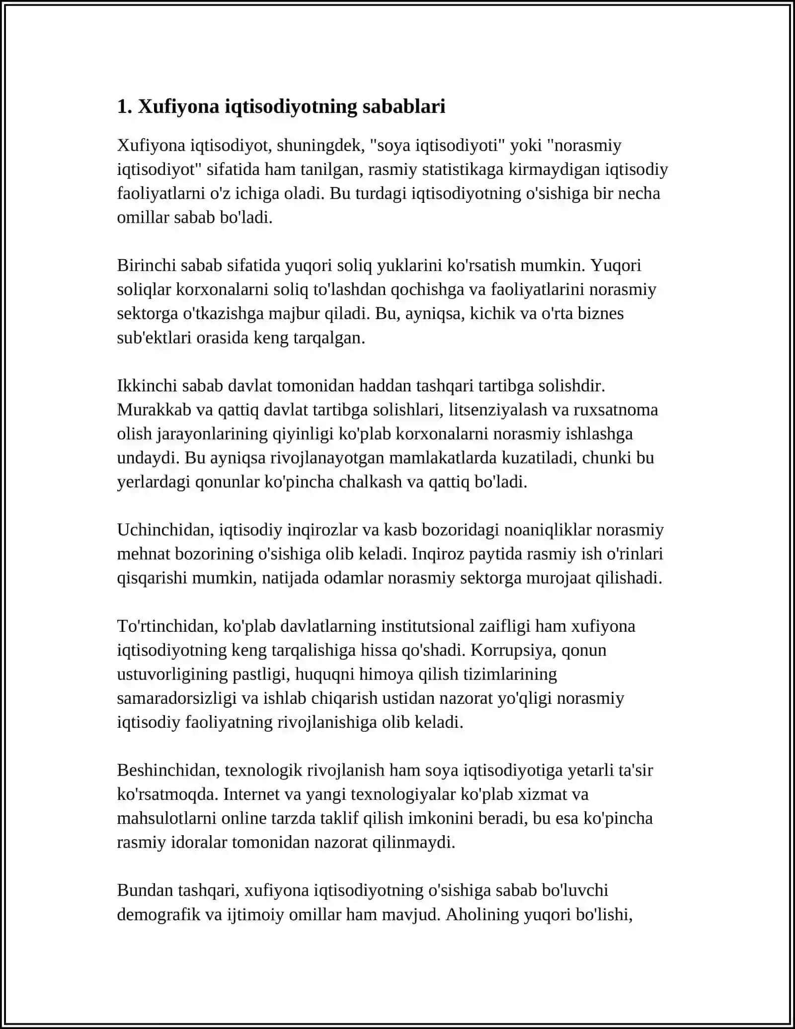 XUFIYONA IQTISODIYOT 3