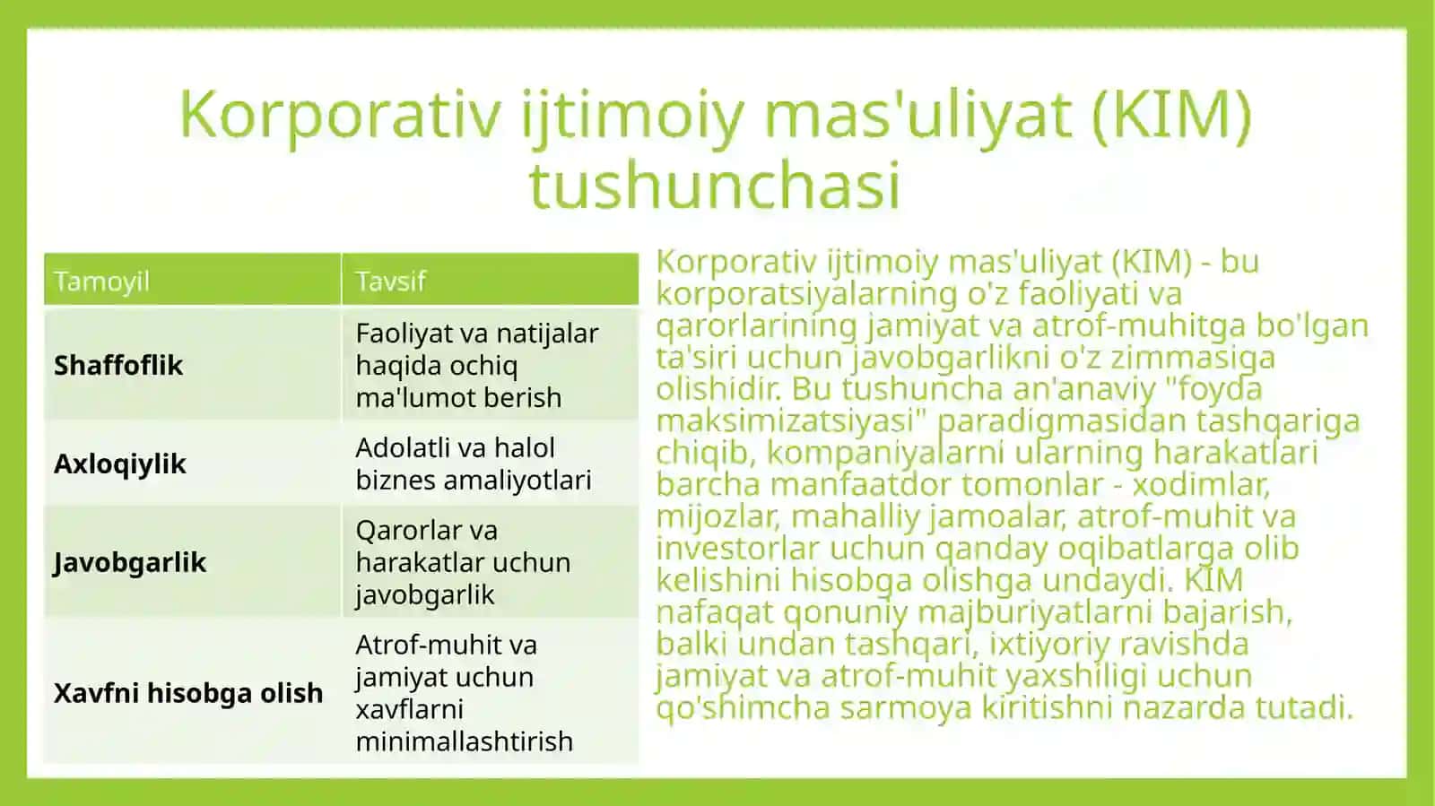 KORPORATIV IJTIMOIY MAS’ULIYAT VA ATROF-MUHITNI MUHOFAZA QILISHDA BIZNESNING ROLI 3