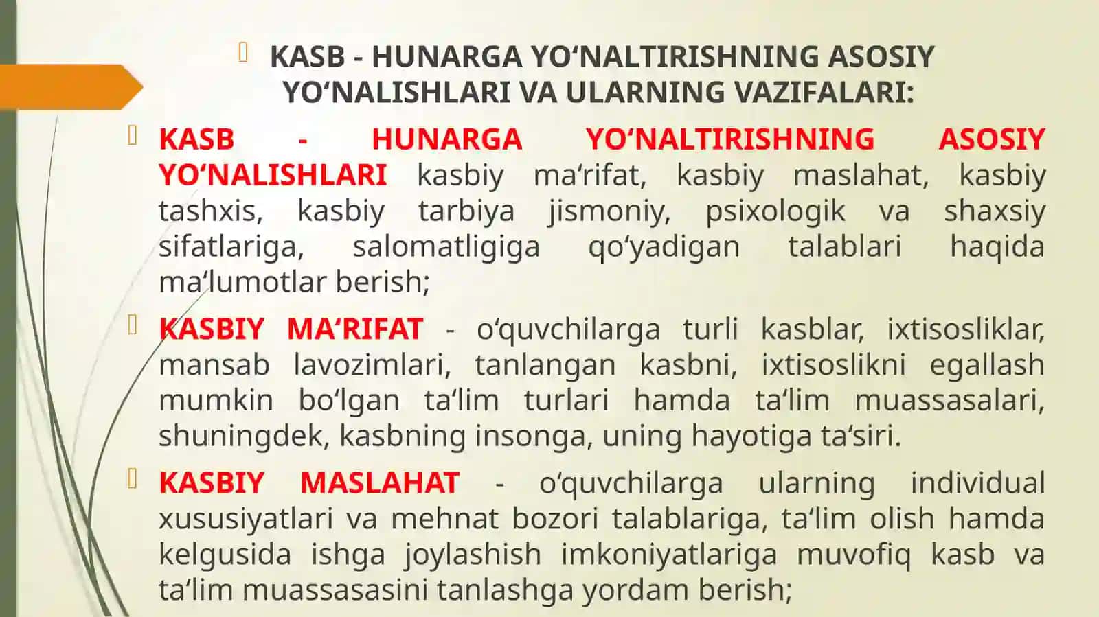 TURLI YOSH VA KATEGORIYADAGI TA’LIM OLUVCHILAR BILAN AMALIYOTCHI PSIXOLOGNING KASBGA YO’NALTIRISH FAOLIYATI 3