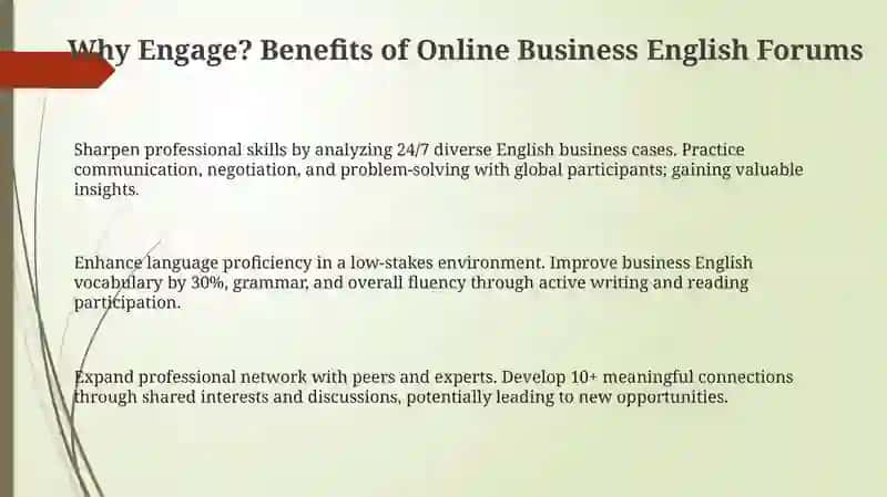 Participating in Online Business English Forums and Discussions 3