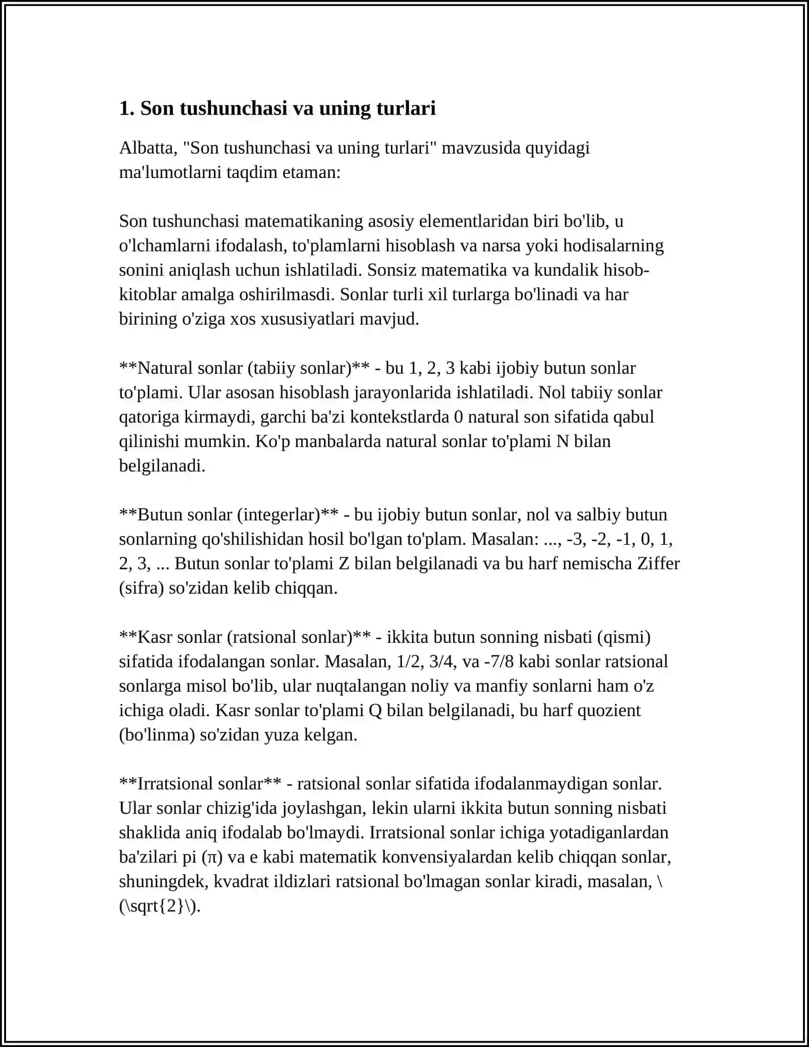 SON SO’Z TURKUMI 3
