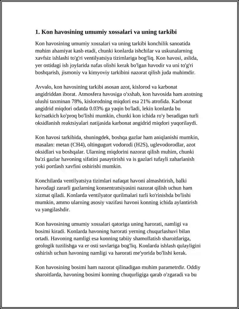 KON HAVOSI VA UNING TARKIBI VENTILYATOR QURILMALARI ULARNING TURLARI SXEMALARI VA VAZIFALARI 3
