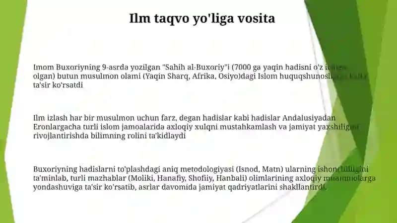 Sahih al-Buxoriy 3