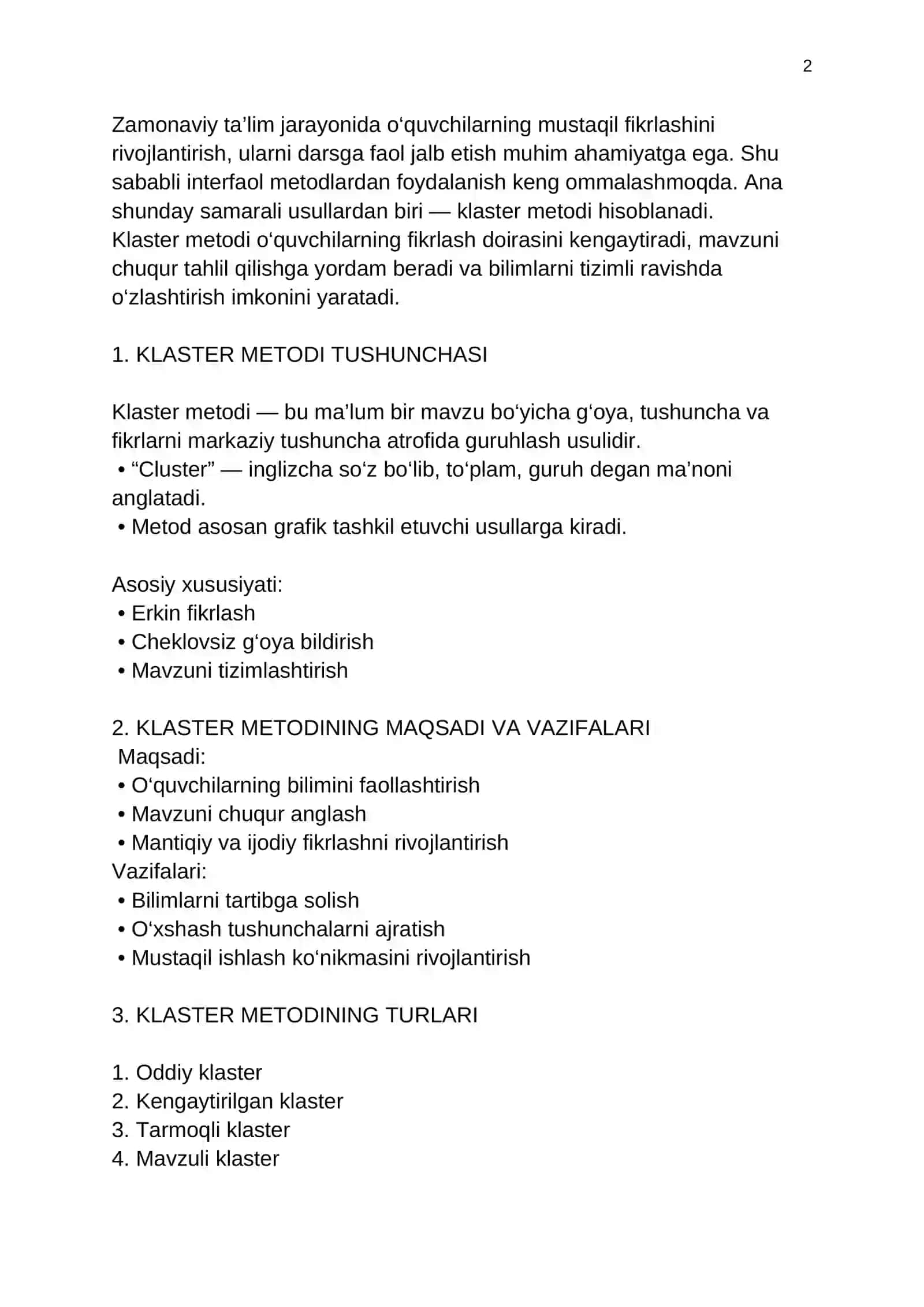 Klaster metodi 3