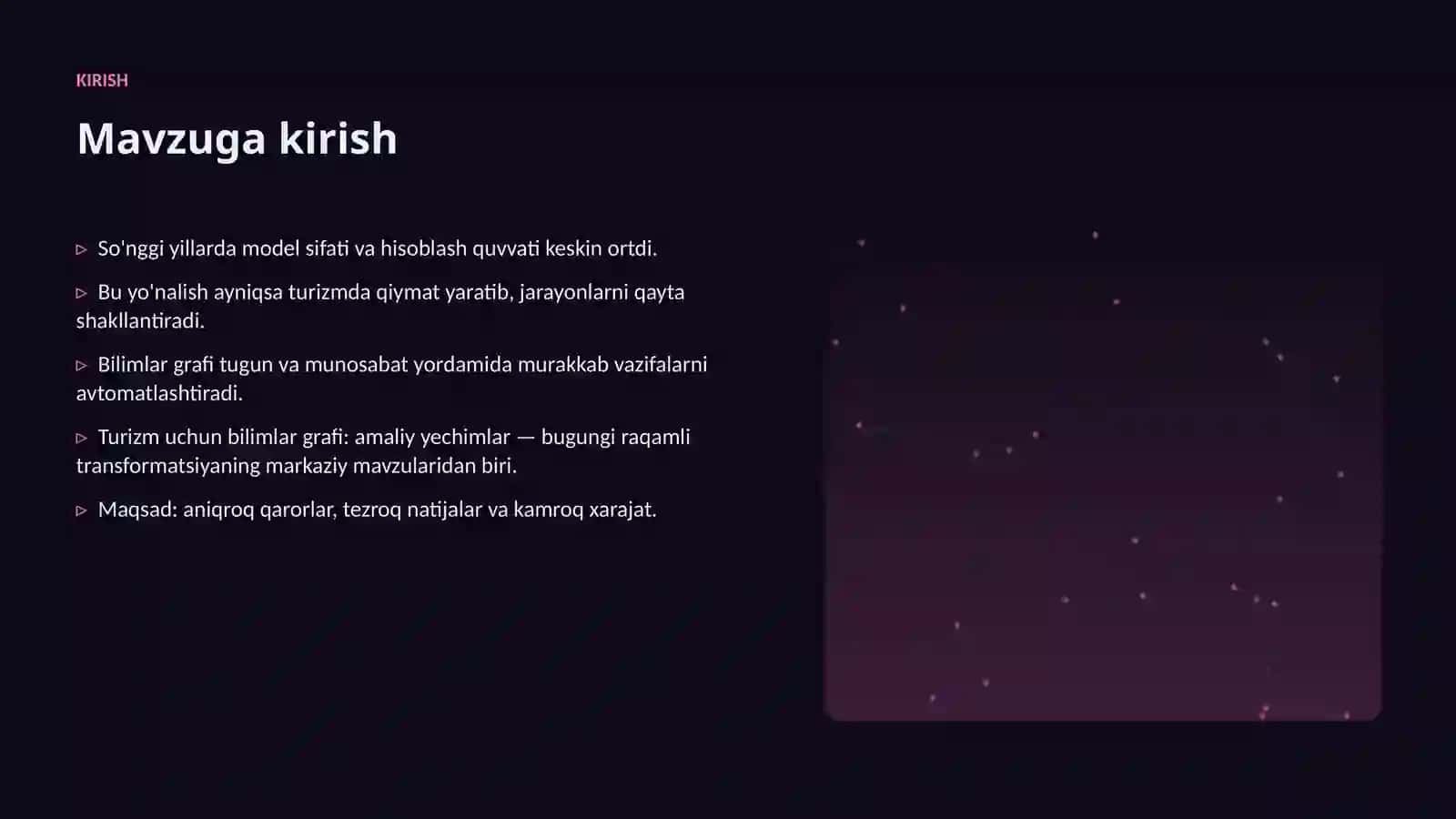 Turizm uchun bilimlar grafi: amaliy yechimlar 3