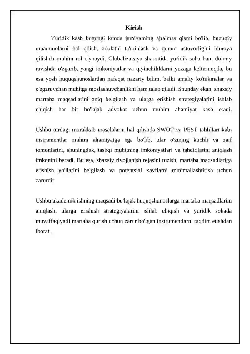 SWOT va PEST tahlillari 3