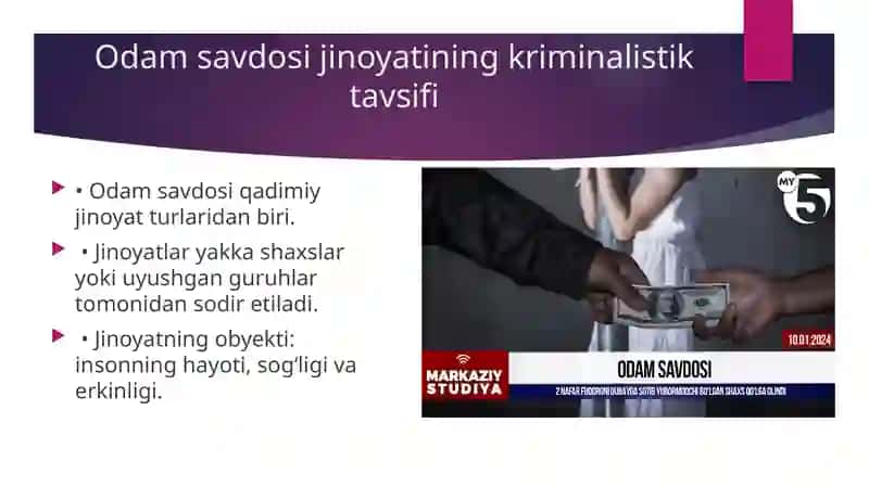 Odam Savdosi Jinoyatlarini Tergov qilish 3
