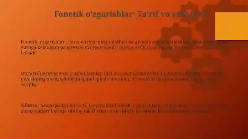 Fonetik o'zgarishlar 3