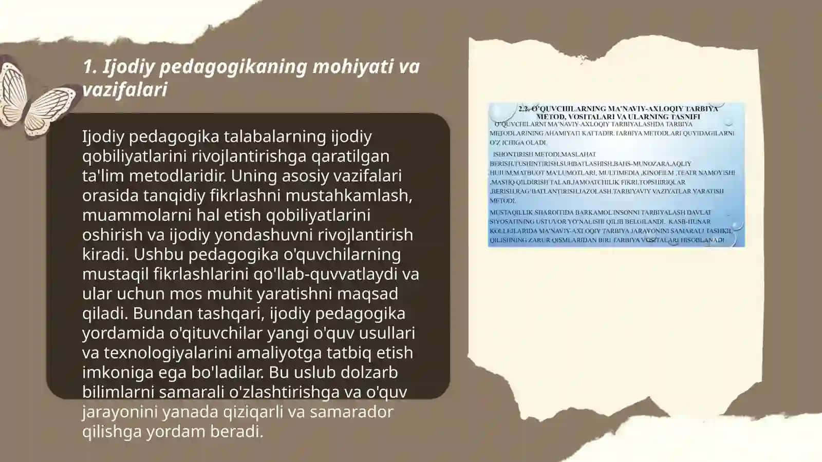 Ijodiy pedagogikaning mohiyati va vazifalari 3