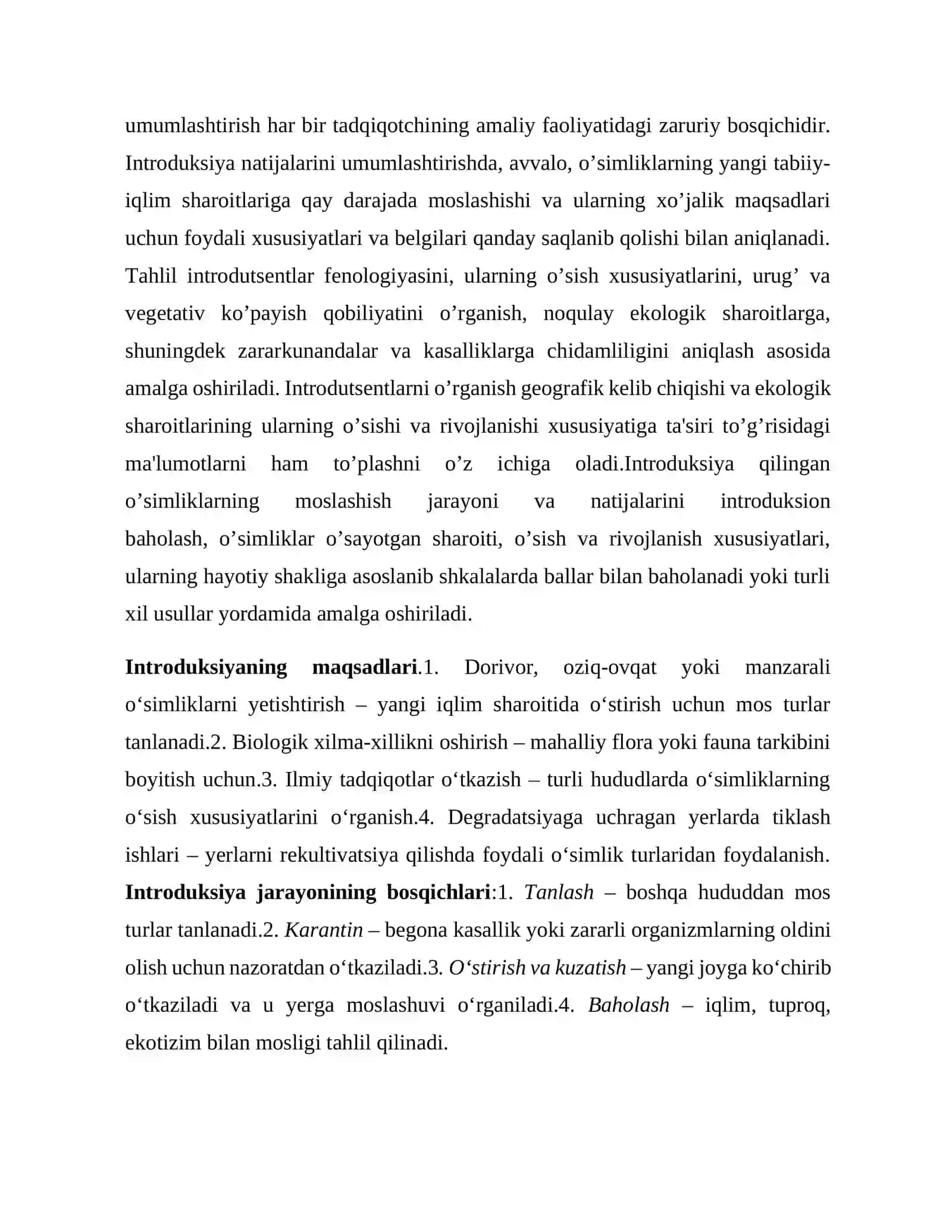 O'zbekistonda introduksiya qilingan dorivor ikki yillik o'simliklar turlari 3