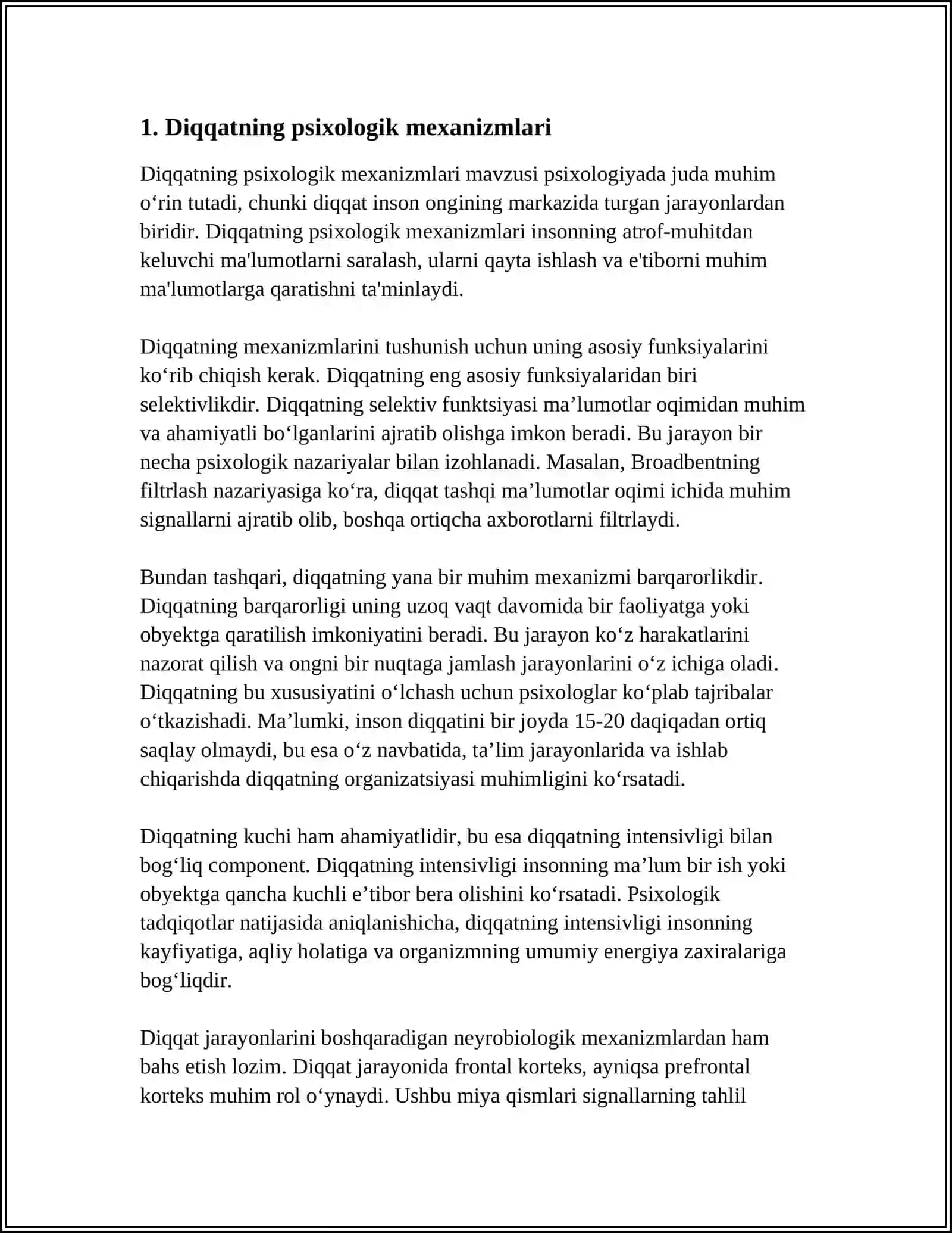 DIQQAT HAQIDA UMUMIY TUSHUNCHA 3