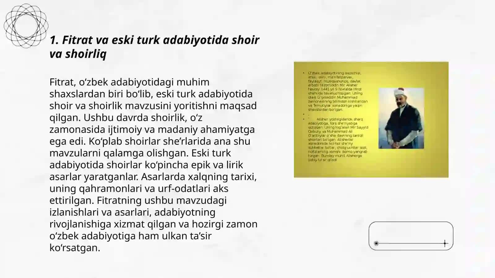 Fitratning shoir va shoirliq eski turk adabiyoti 3