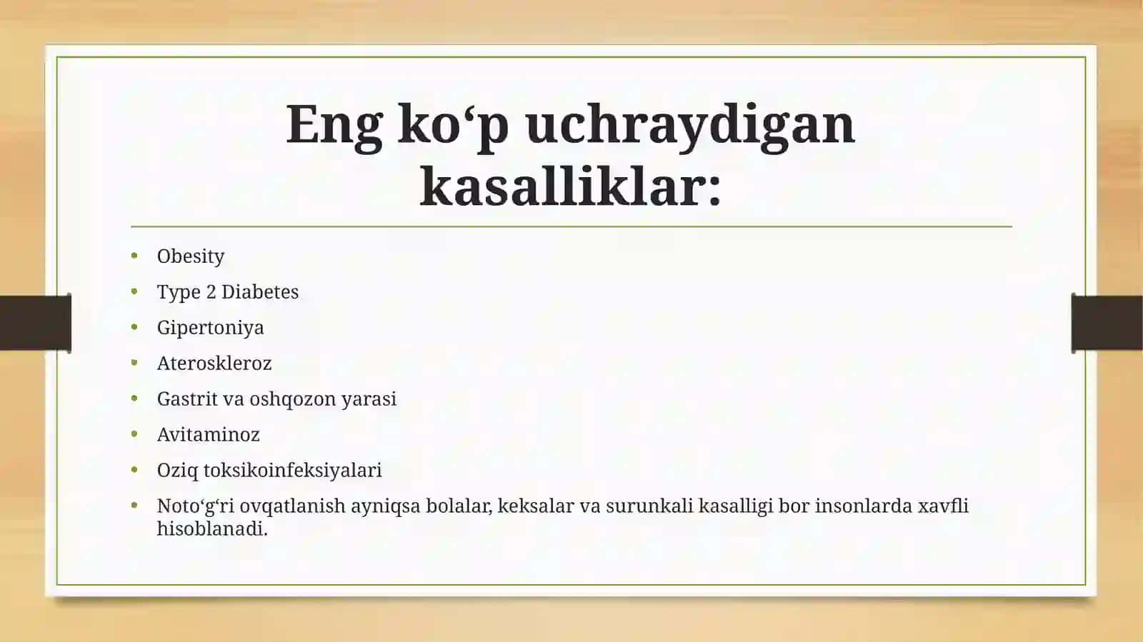 Ovqatlanish bilan bog‘liq kasalliklarning profilaktikasida gigiyenik yondashuv 3