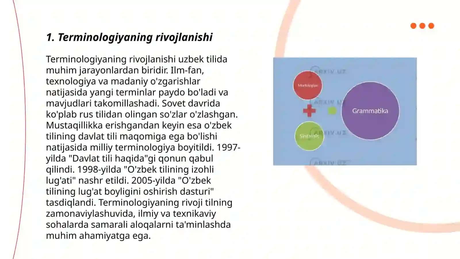 Terminologiya va terminlarga xos xususiyatlar 3