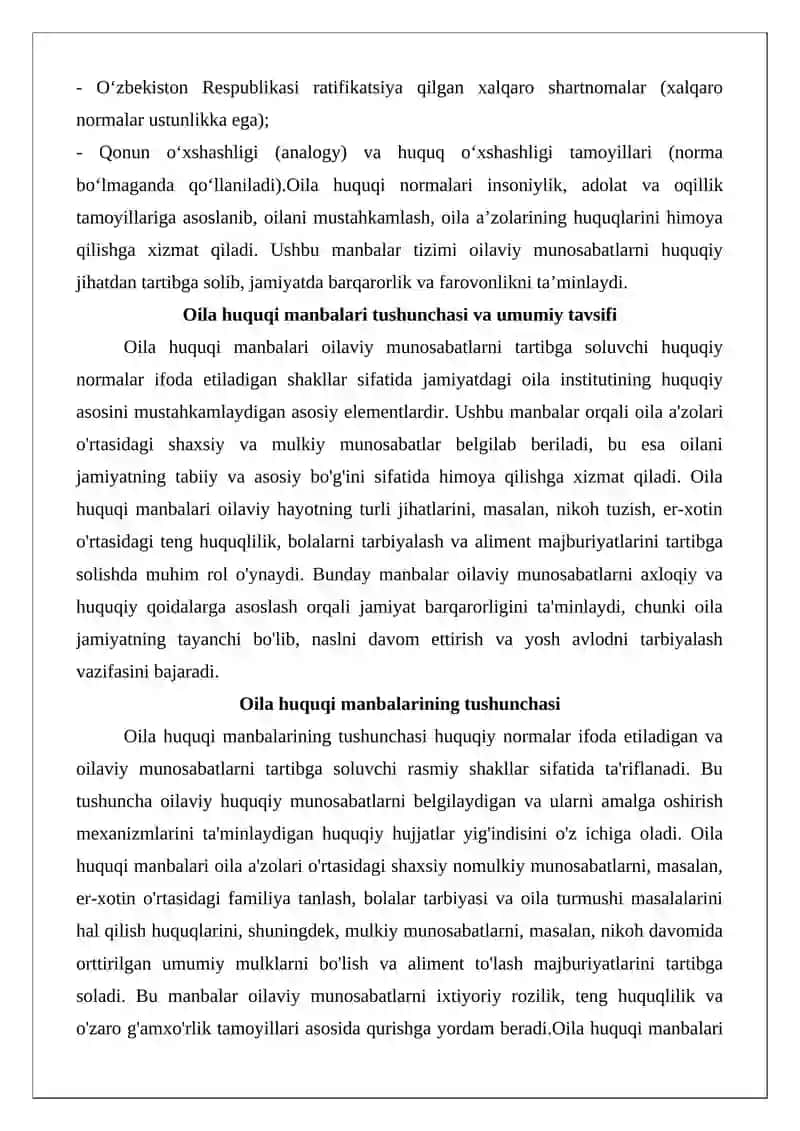 Oila Huquqining Manbalari 3