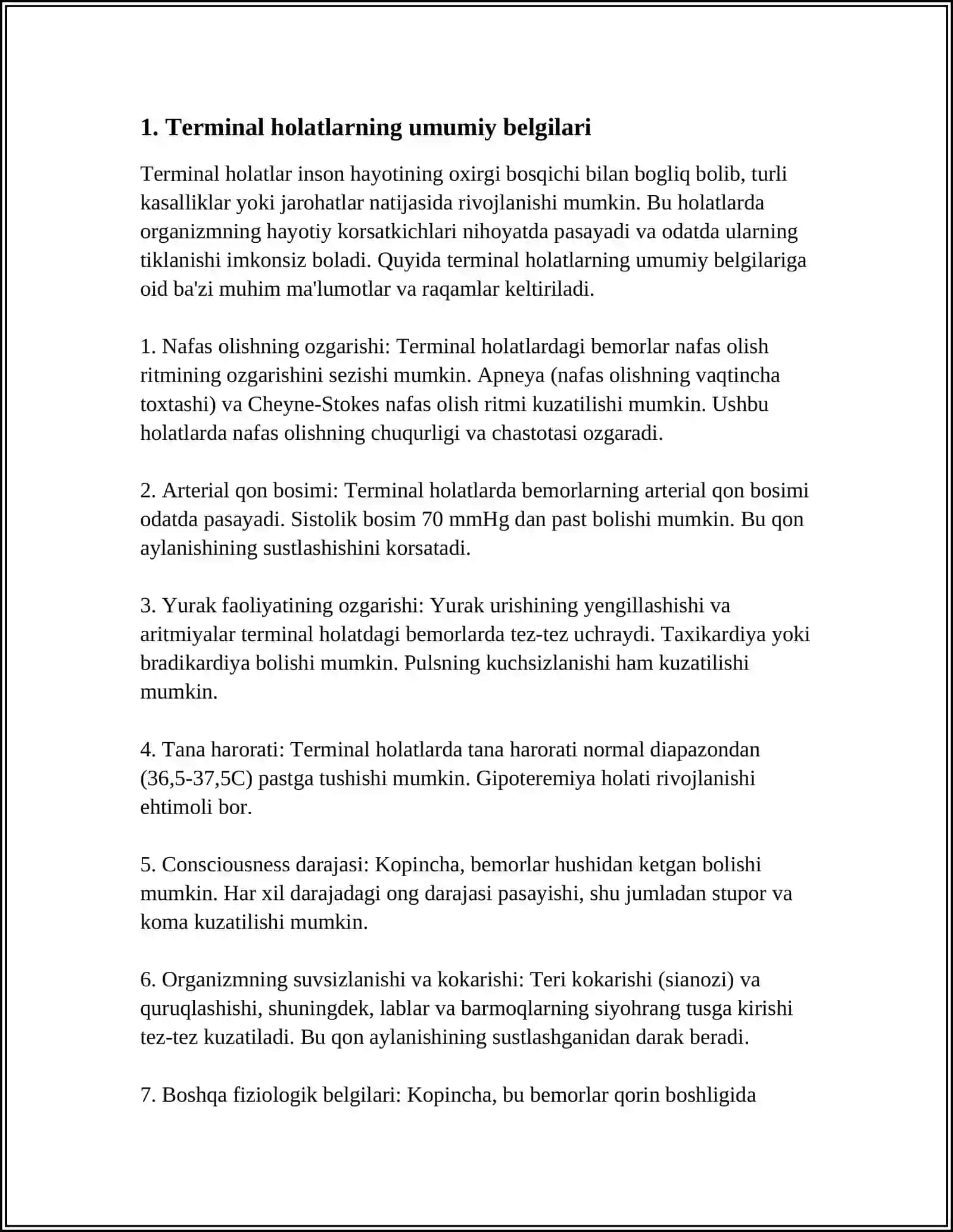 TERMINAL HOLATLAR VA REANIMATSIYA ASOSLARI 3