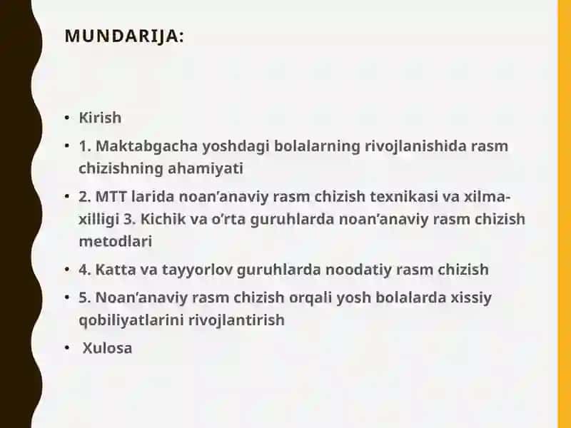 Tasviriy faoliyat mashg'ulotlari darslari 3
