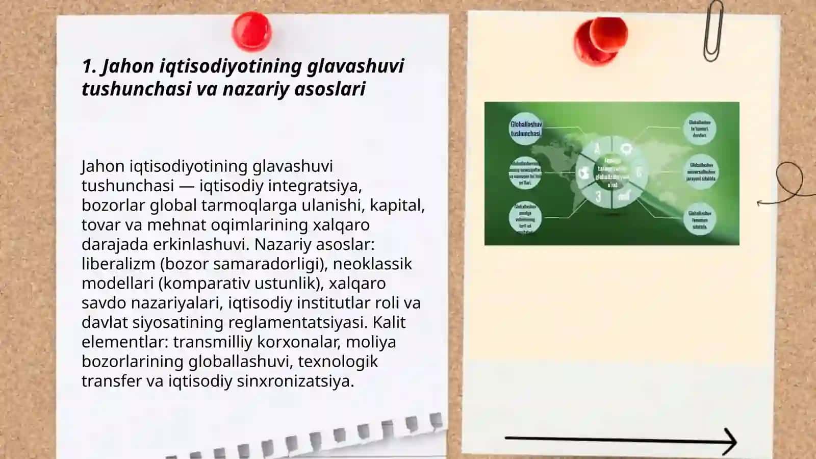 Jahon iqtisodiyotining glavashuvi toʻgʻrisidagi ilmiy kansepsiyalarning asosiy yoʻnalishlari 3