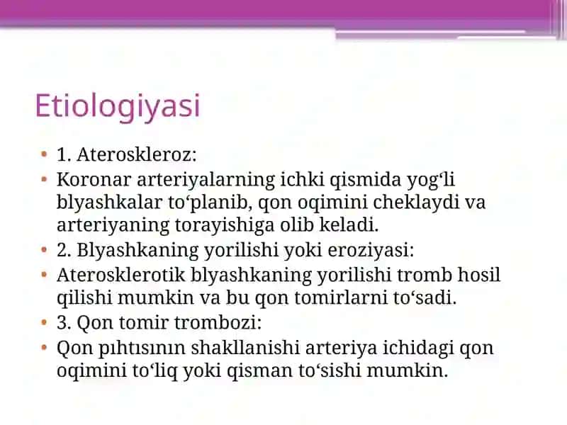 Oʻtkir koronar sindrom.EKG tahlili. 3