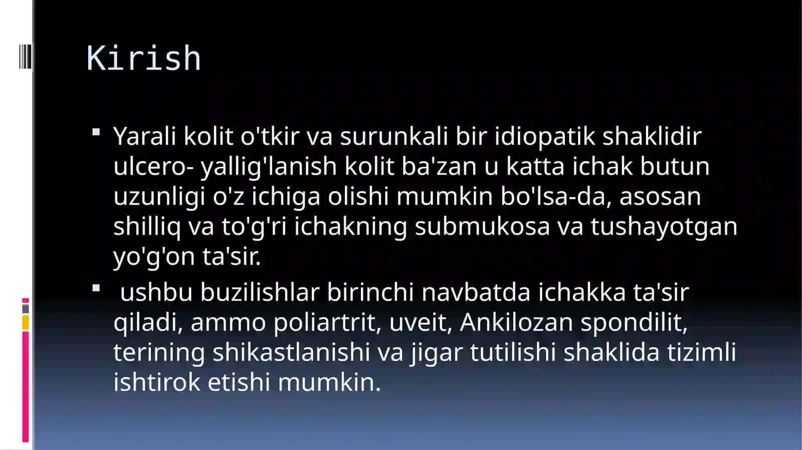 Yarali kolit / surunkali kolit 3