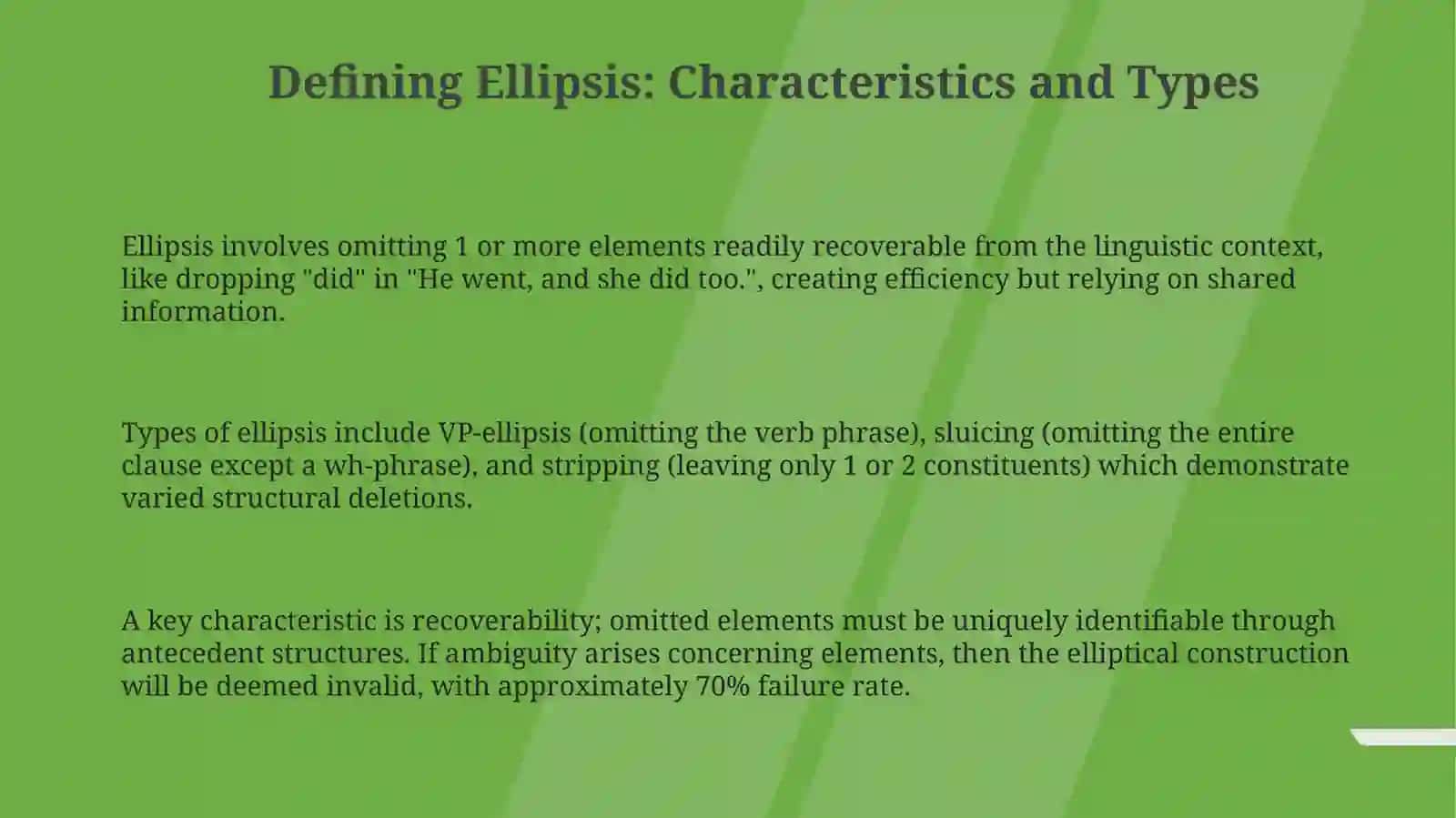 Elliptical Sentences 3