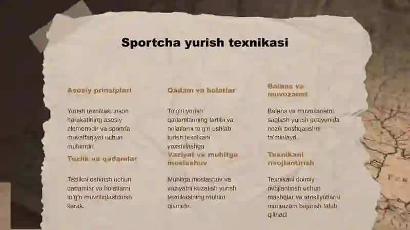 SPORTCHA YURISH TEXNIKASINI ORGATISH METODIKASI 3