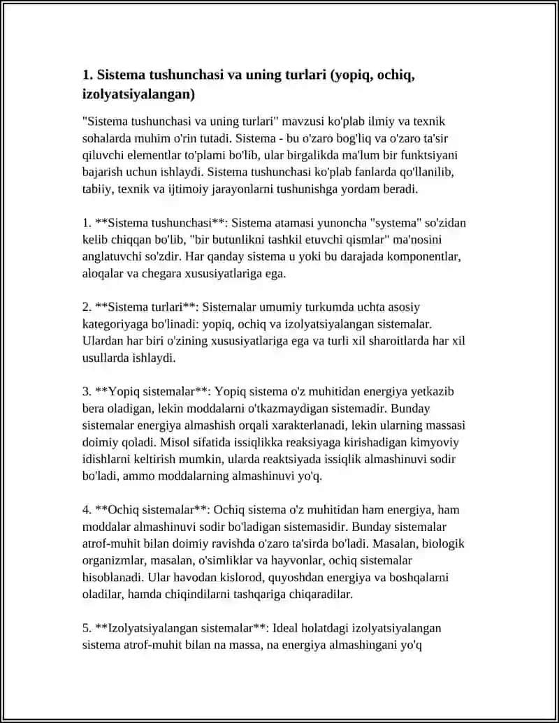 SISTEMA HAQIDA TUSHUNCHA 3