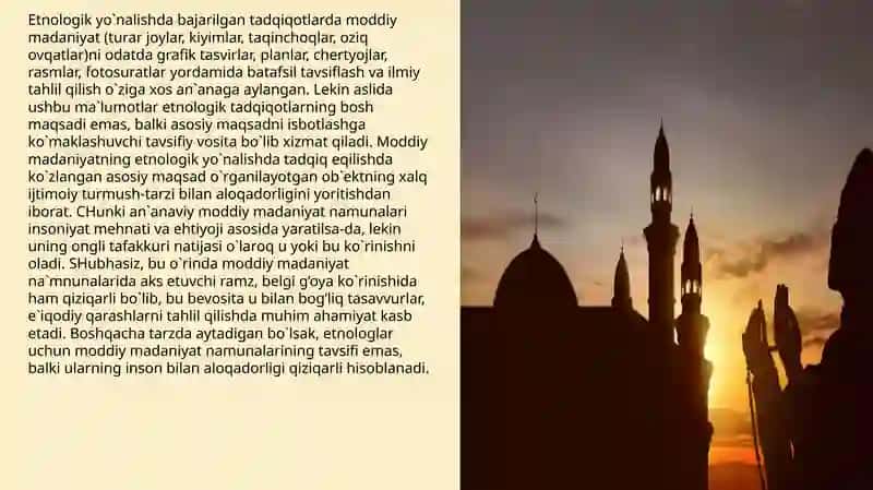 O'zbek xalqi madaniyatida qadimiy diniy tasavvurlar izlari tatimizm 3