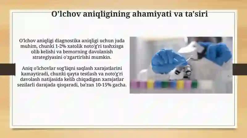 Laboratoriya tibbiy-biologik testlarida oʻlchash aniqligini taʼminlash masalalari 3