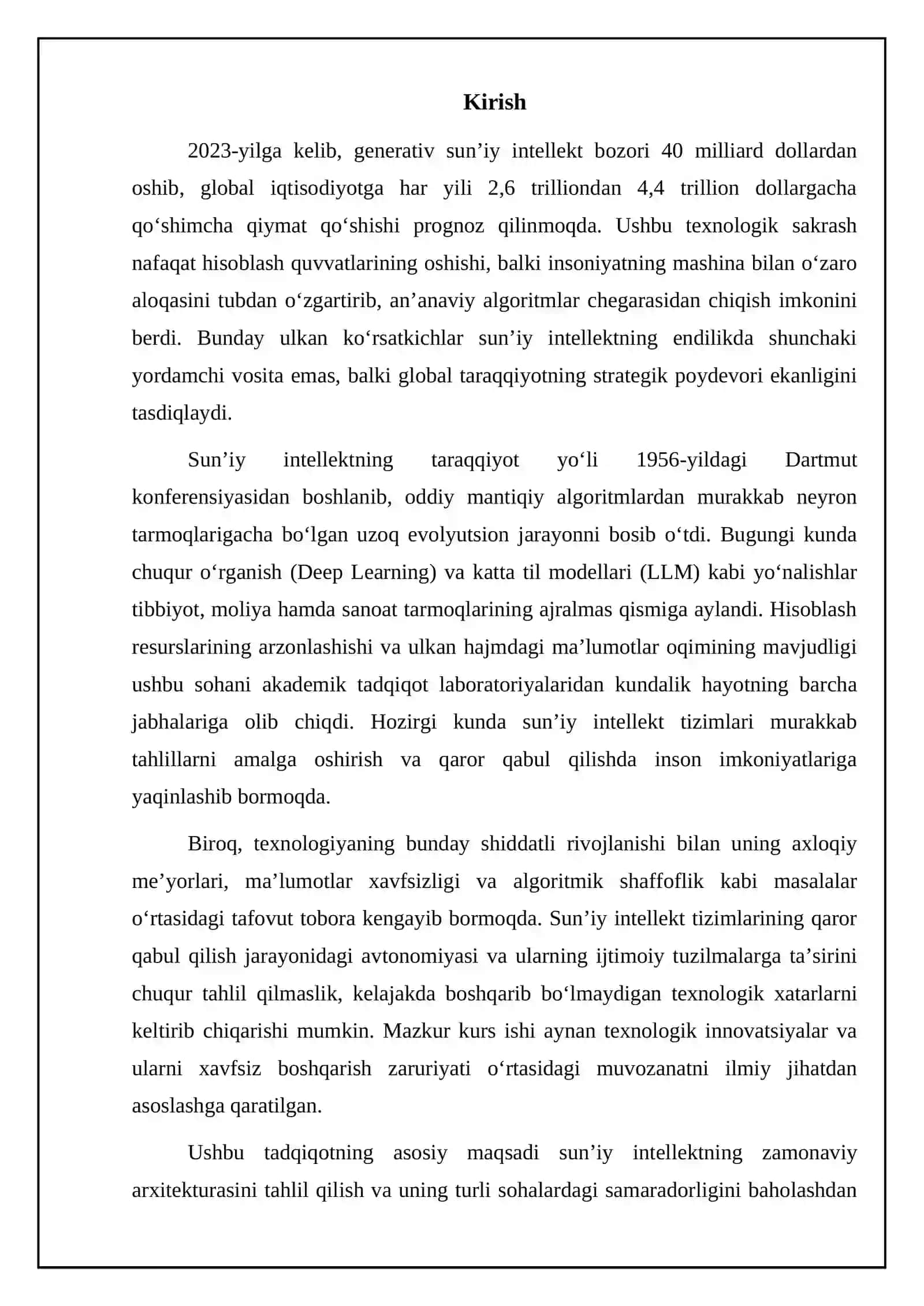 SUN'IY INTELLEKTNING RIVOJLANISH TARIXI VA FUNDAMENTAL NAZARIYALARI 3