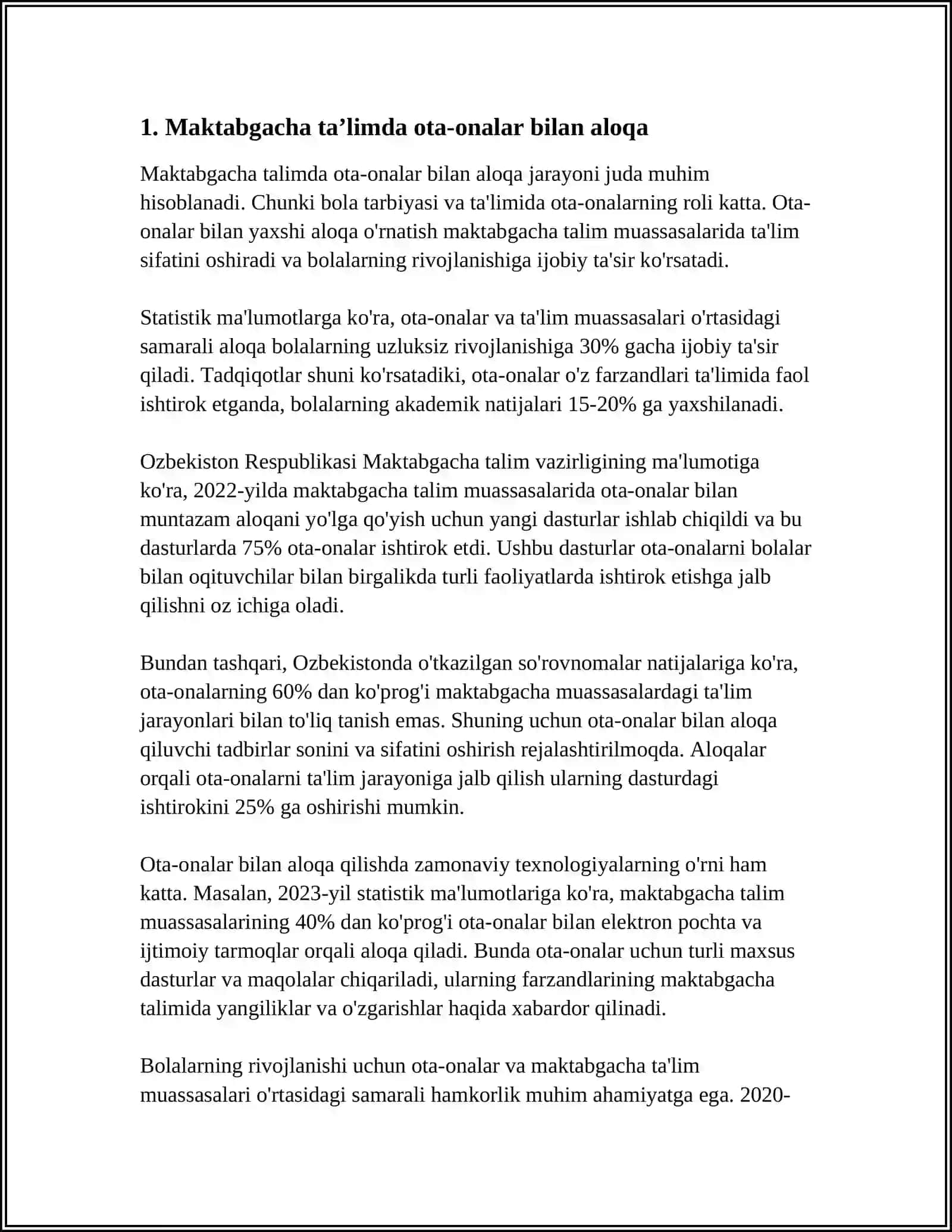 MAKTABGACHA TAʼLIM TASHKILOTLARI VA OILA HAMKORLIGI 3