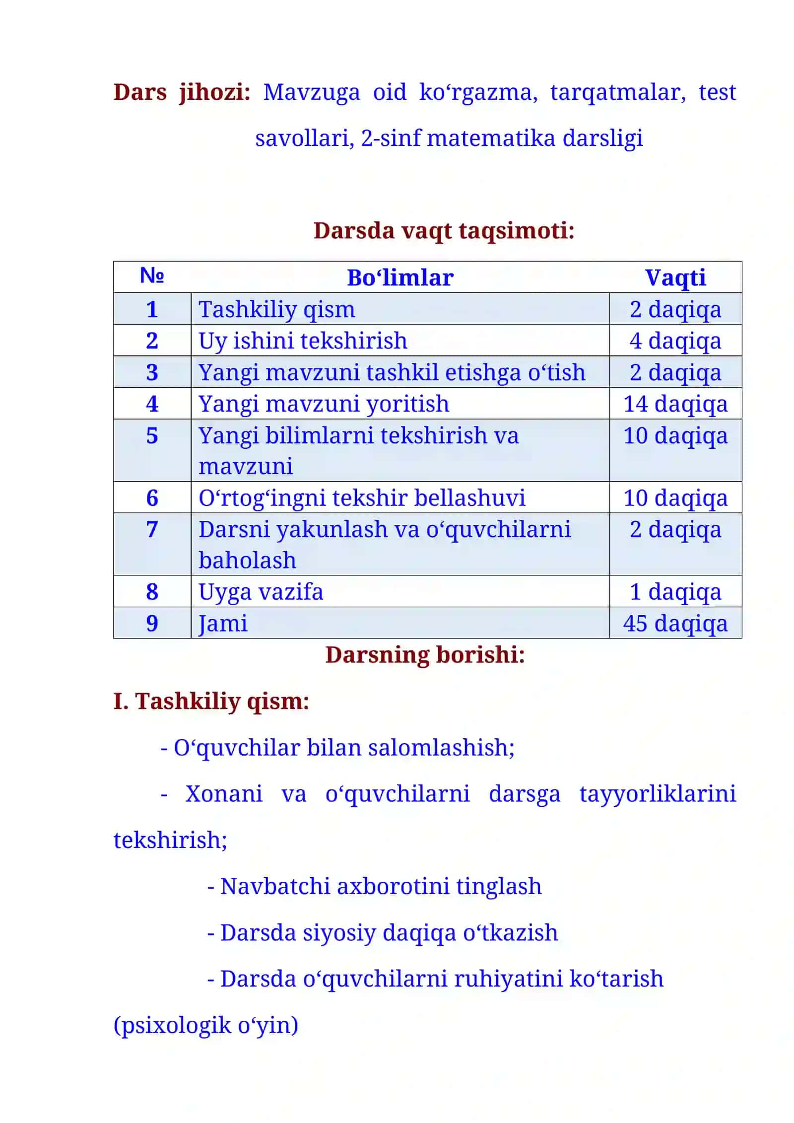 4-sinf Matematika 4 ga bo'lish alomati 1-chorak dars ishlanmasi 3