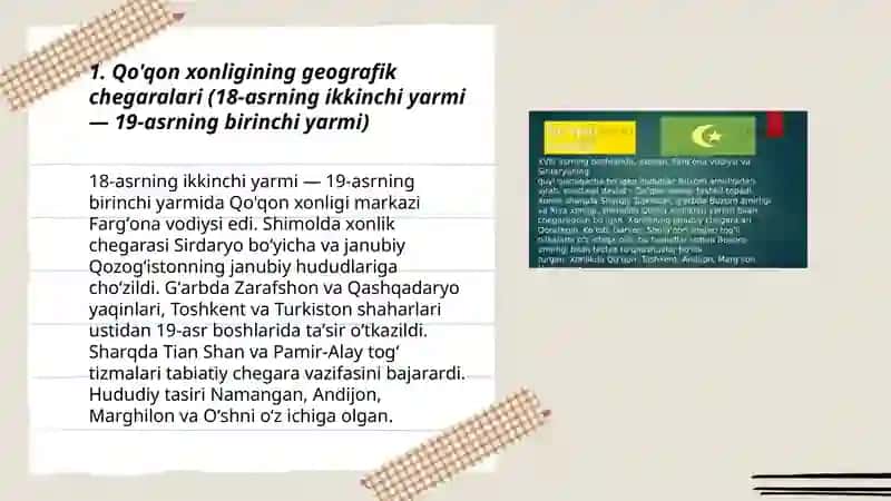 Qo'qon va Xiva xonliklarining tarixiy geografiyasi 3