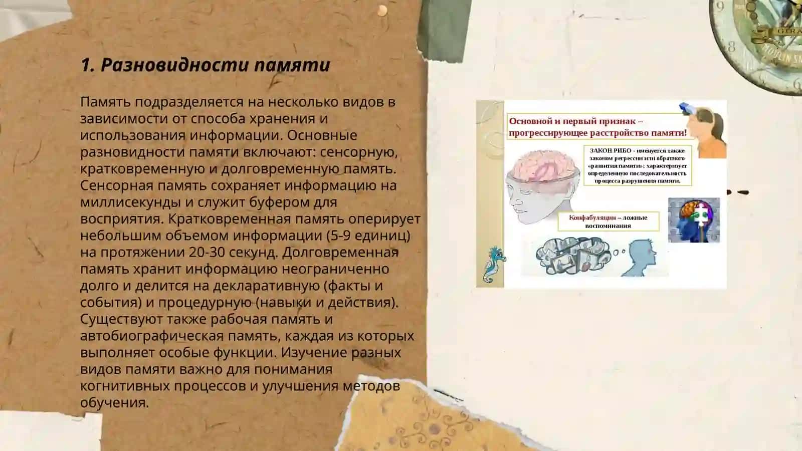 Память и ее виды и нарушения 3