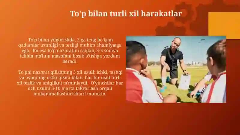 To'p bilan harakatlanish va nazorat texnikasi 3