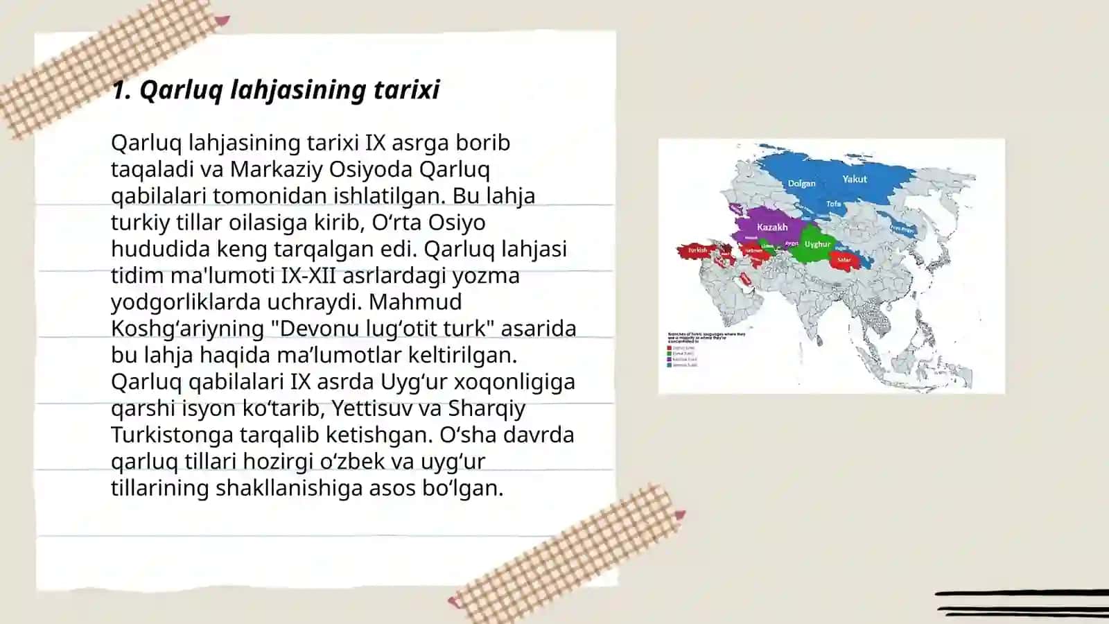 O'zbek tilining qarluq chigil uyg'ur lahjasiga xos xususiyatlar 3