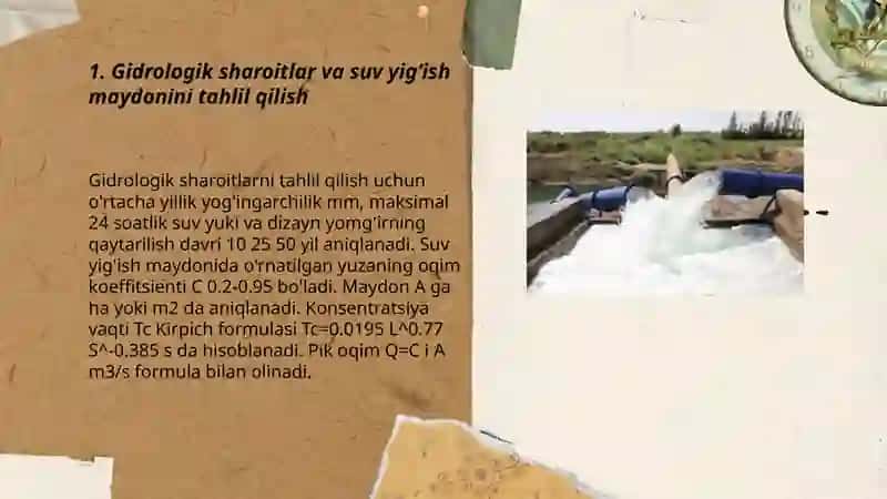 Oqava suvlarini yo'llardan chetlatish tarmoqlarini loyihalash 3