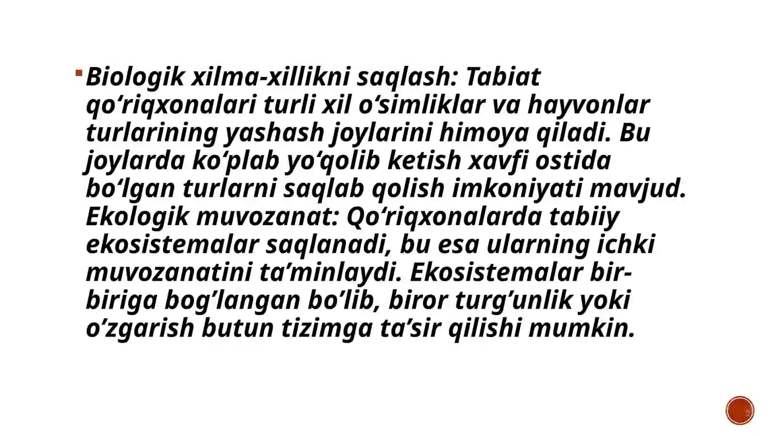 Tabiat qoʻriqxonalari va alohida qoʻriqlanadigan hududlar 3