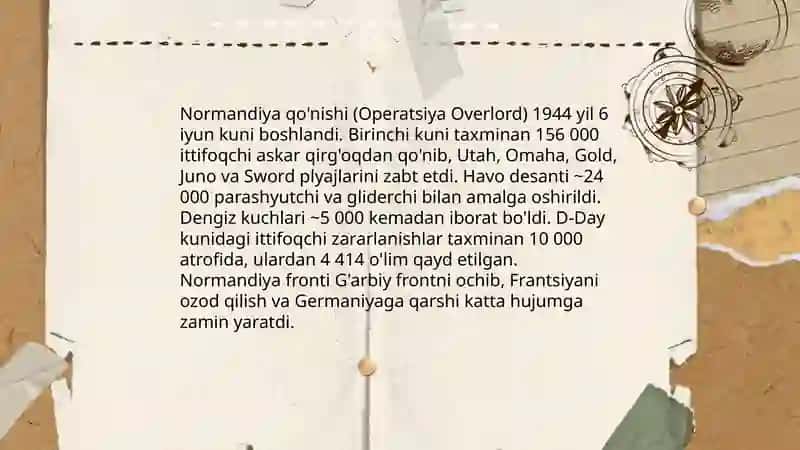 Ikkinchi jahon urushida ittifoqdosh armiyalarning harbiy xarakatlari 3