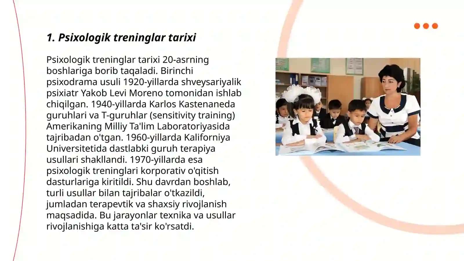 Psixologik treninglar tarixi va guruhiy terapeyaning tashkiliy-uslubiy jihatlari 3