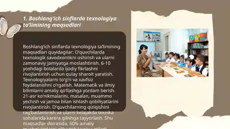 Boshlangʻich sinflarda texnologiya taʼlimining mazmuni 3