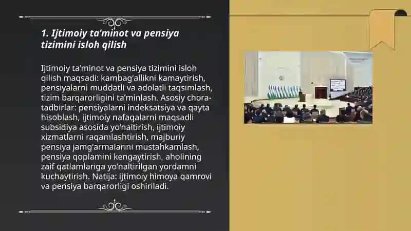 Ijtimoiy taʼminot va pensiya tizimini isloh qilish 3