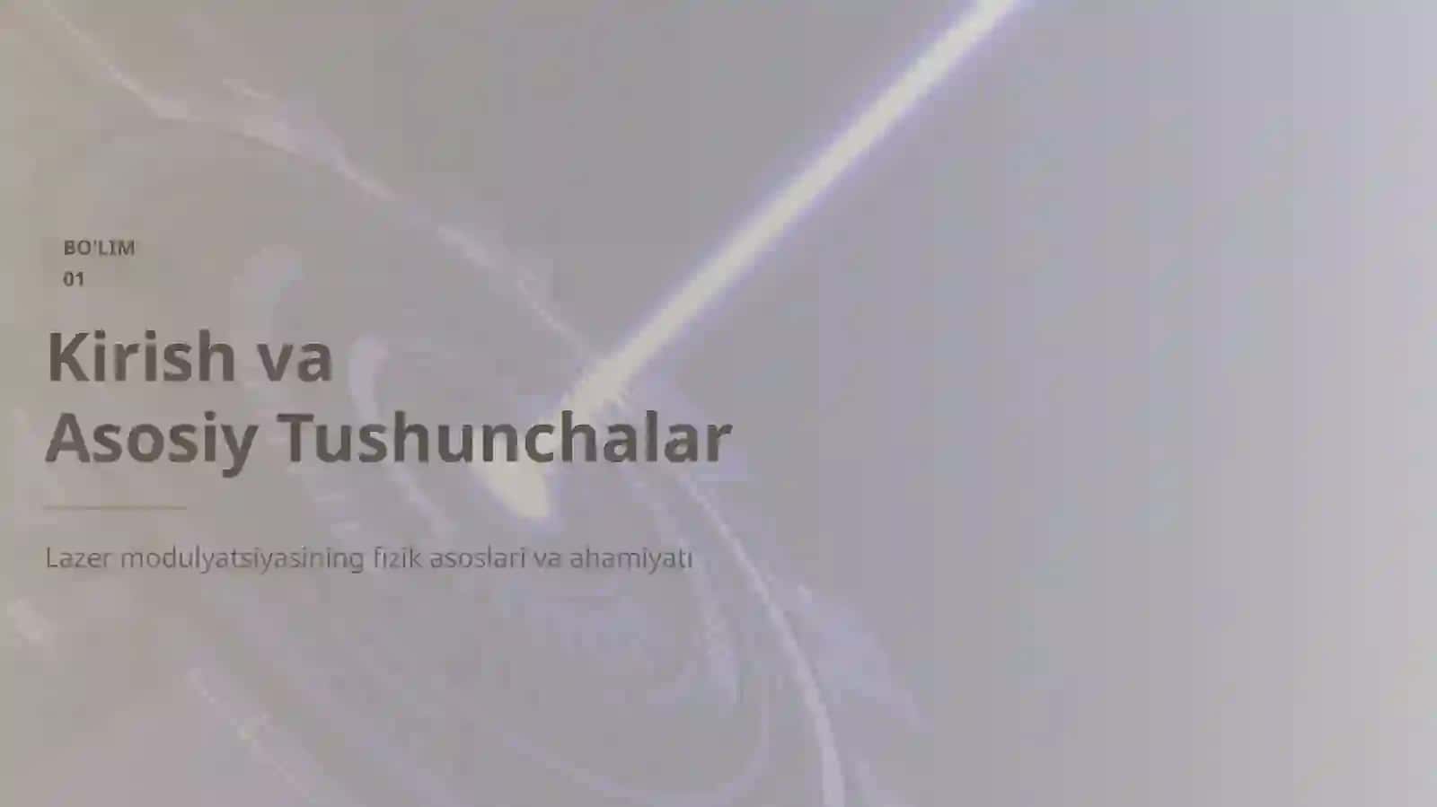 OPTOELEKTRONIKA Lazer Nurini Modulyatsiya Qilish 3