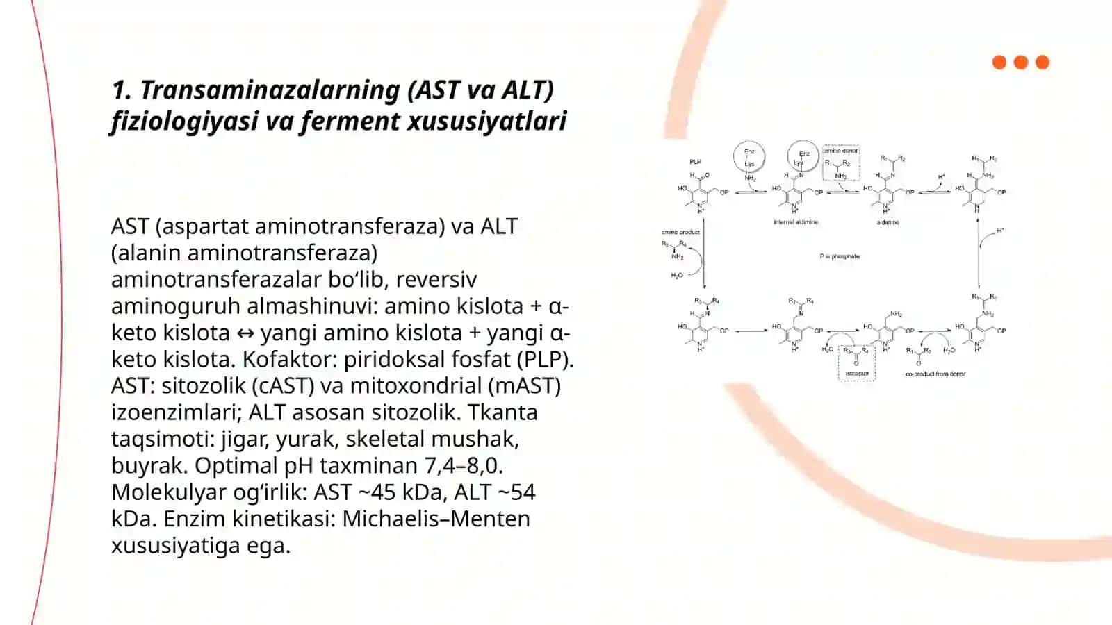 Transaminazalar,ketipsinlar, giperammoniemiya turlari ularning tashxis qoʻyishda klinik ahamiyati 3