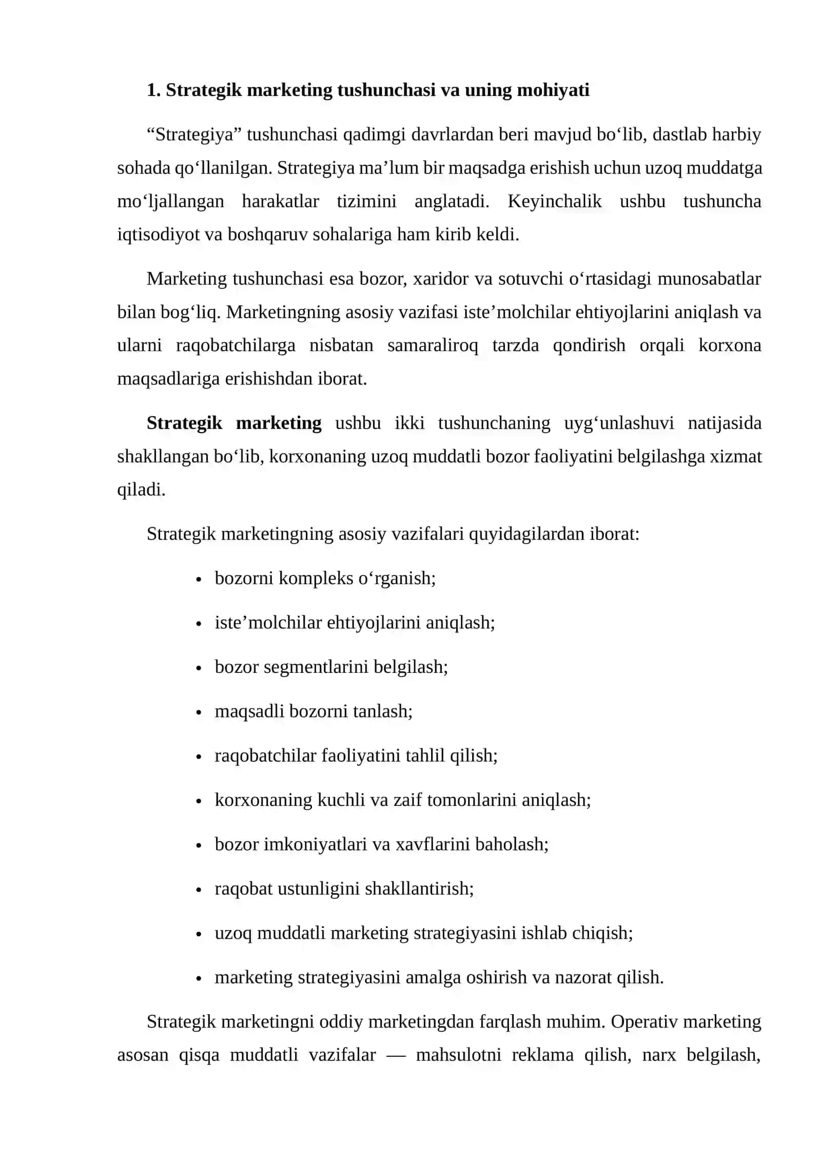 STRATEGIK MARKETINGNING RIVOJLANISH TARIXI VA ASOSIY MAKTABLAR 3