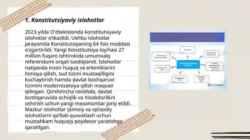 Mustaqillik yillarida davlat boshqaruvi tizimida amalga oshirilgan islohotlar. 3