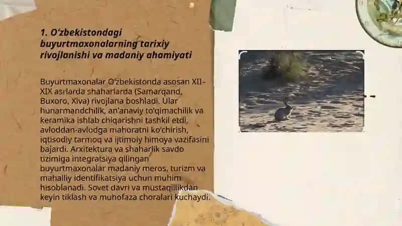 Oʻzbekistondagi buyurtmaxonalar va ularni muhofaza qilishdagi oʻrni 3