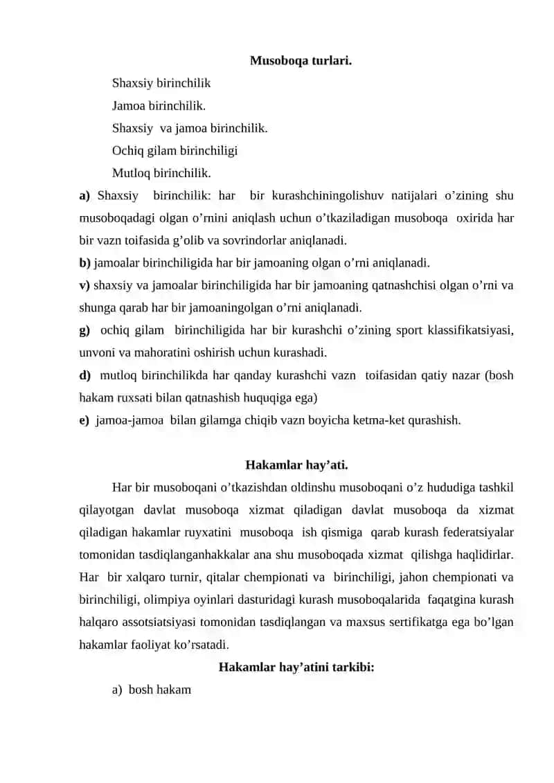 KURASHNING TARIXI, ISTIQBOLLARI VA MUTAXASSISLARNI TAYORLASH KONTSEPSIYASI 3